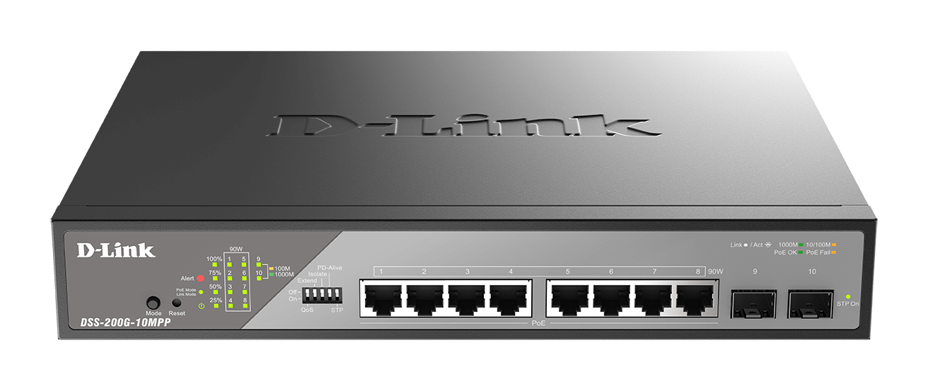 SWITCH 4 DLINK OUTDOOR MANAGED 10/100/1000 POE 250M LAYER 2PC