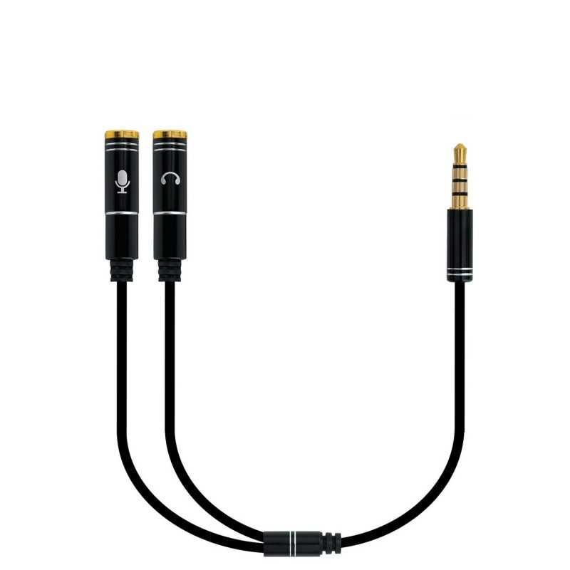 ADAPT AUDIO EWENT 1X3.5MM F PARA 2X3.5MM M