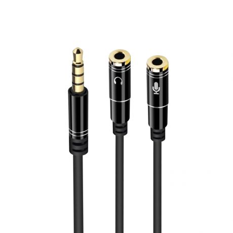 ADAPT AUDIO EWENT 1X3.5MM M PARA 2X3.5MM F