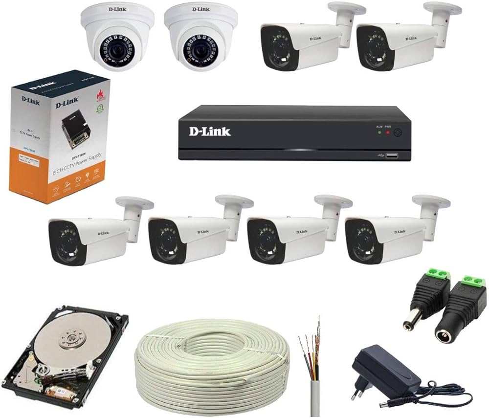 DLINK CAM 8 CAMERA DVR KIT