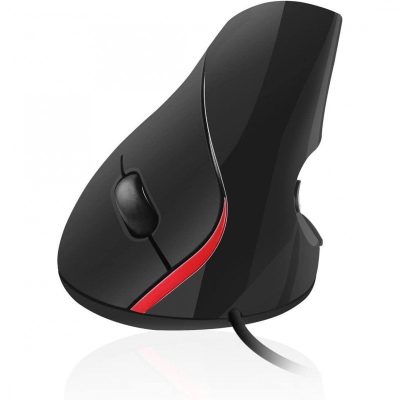 Rato ergonómico vertical Ewent 1000 DPI preto