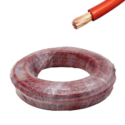 Imagem ilustrativa - Rolo de cabo de bateria vermelho