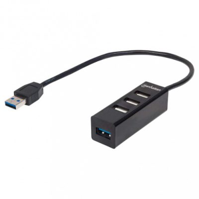 Hub USB Manhattan 1x USB 3.0 + 3x USB 2.0
