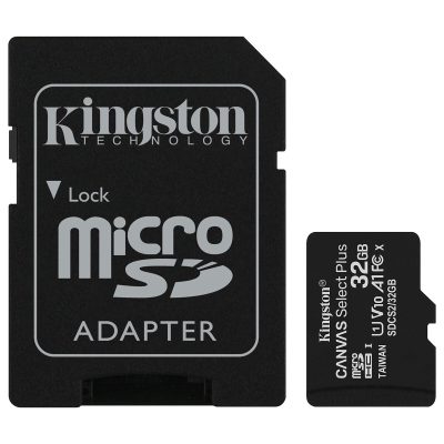 Cartão microSD Kingston Canvas Select Plus 32 GB com adaptador SD