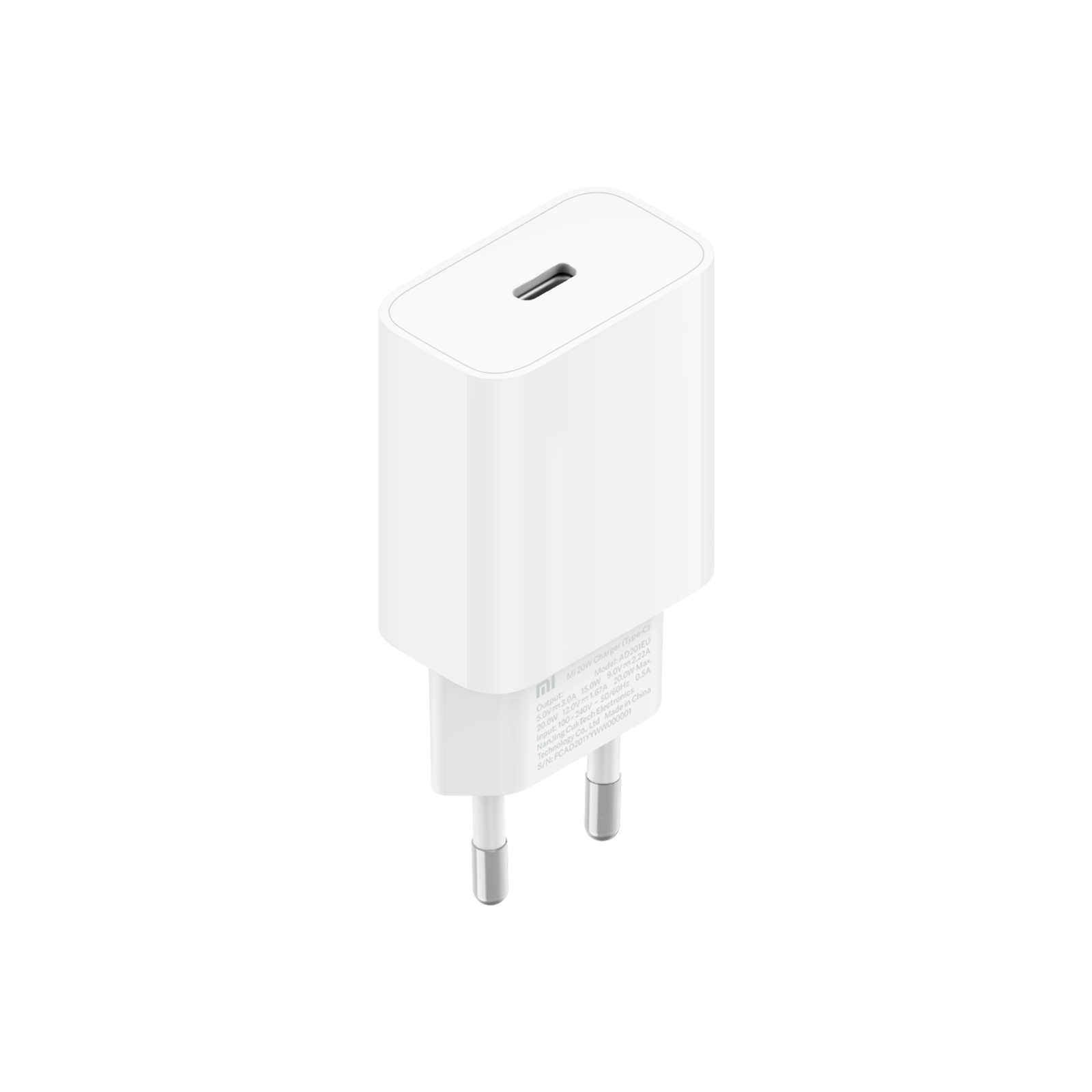 Carregador Xiaomi Mi Usb-C Fast Charger 20W Wht