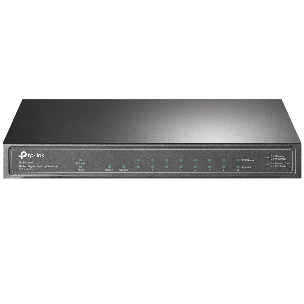 SWITCH 10 TP-LINK GIGABIT DESKTOP 8-PORT POE+