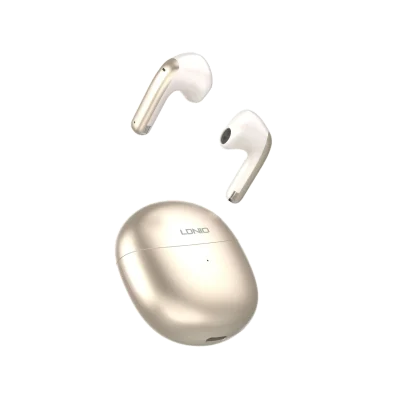Auriculares LDNIO T10 dourado